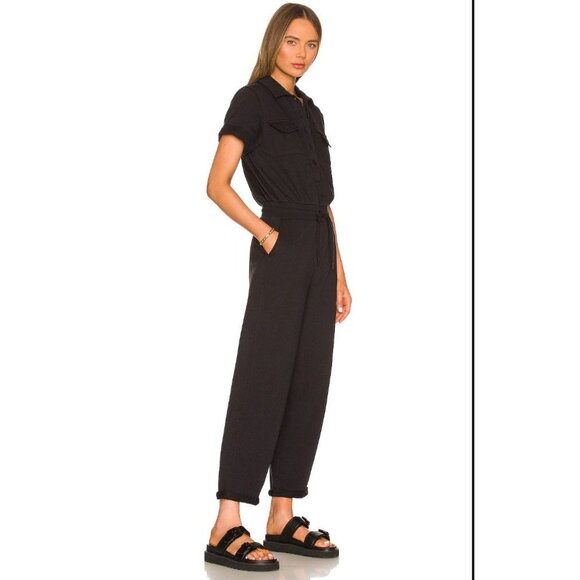 525 America Black Size M Distressed Wash Utility Jumpsuit Revolve - Picture 15 of 15